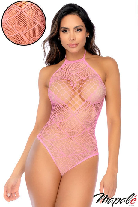 Heart Fishnet Bodysuit