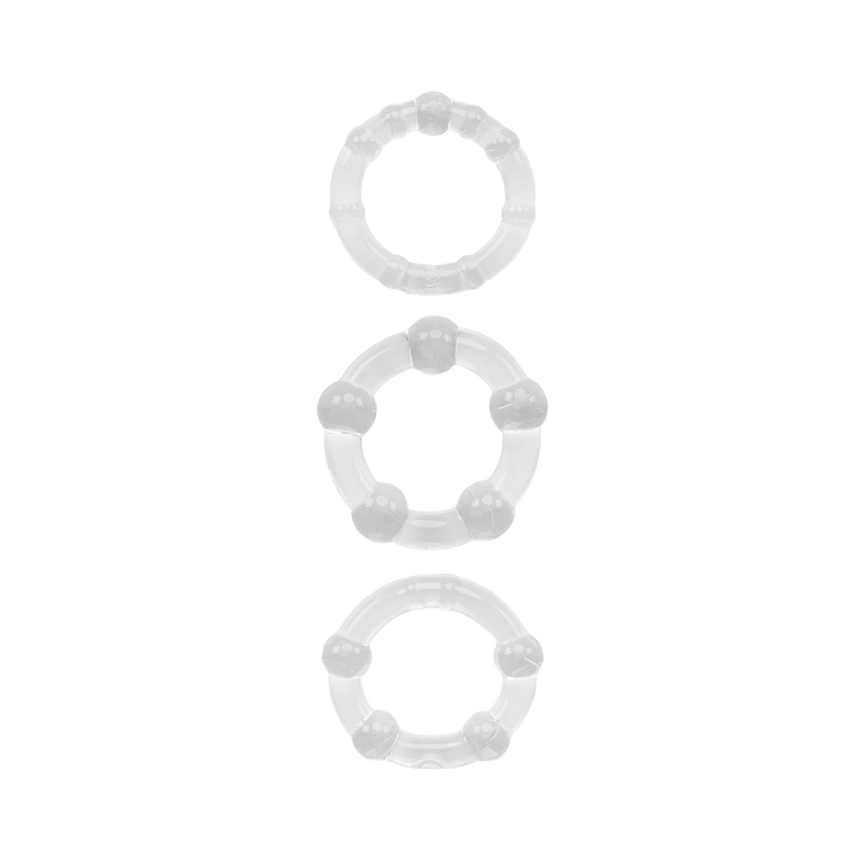 Small Textured Pearl Cockring Set