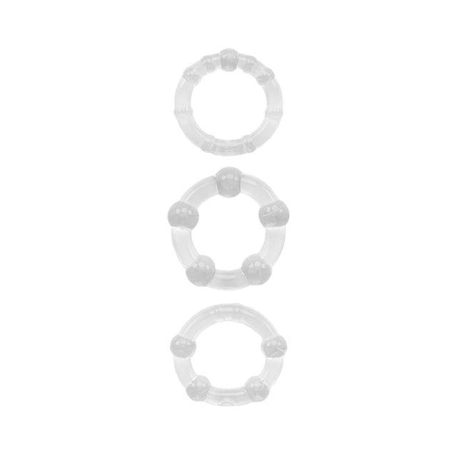 Small Textured Pearl Cockring Set