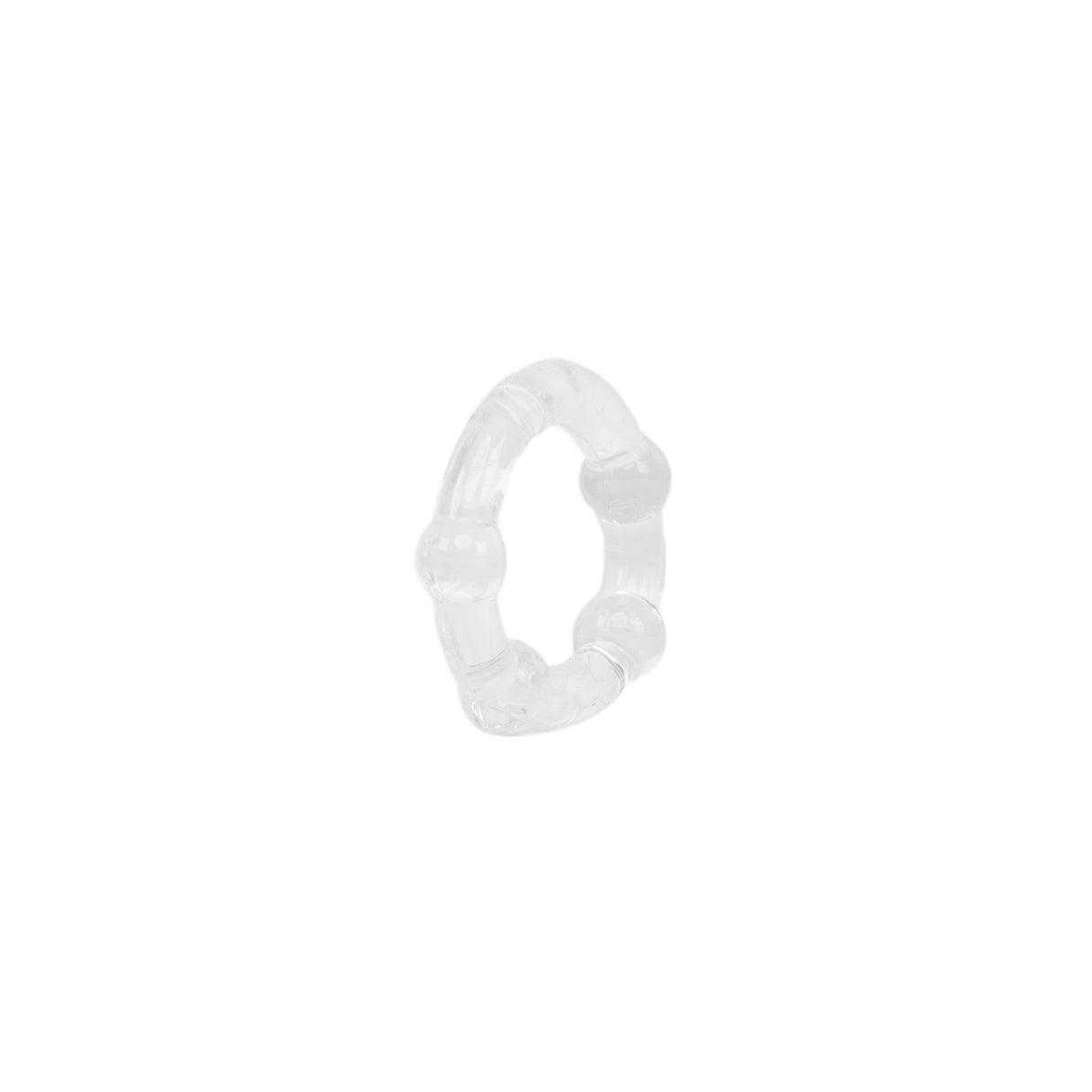 Small Textured Pearl Cockring Set