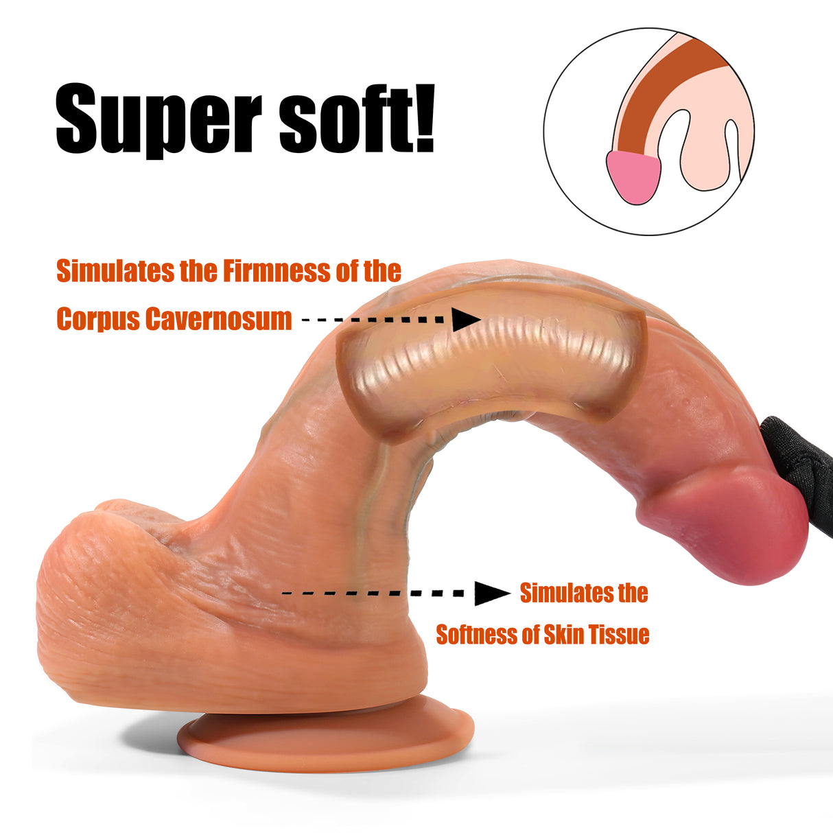 William 6 inch Realistic Dildo