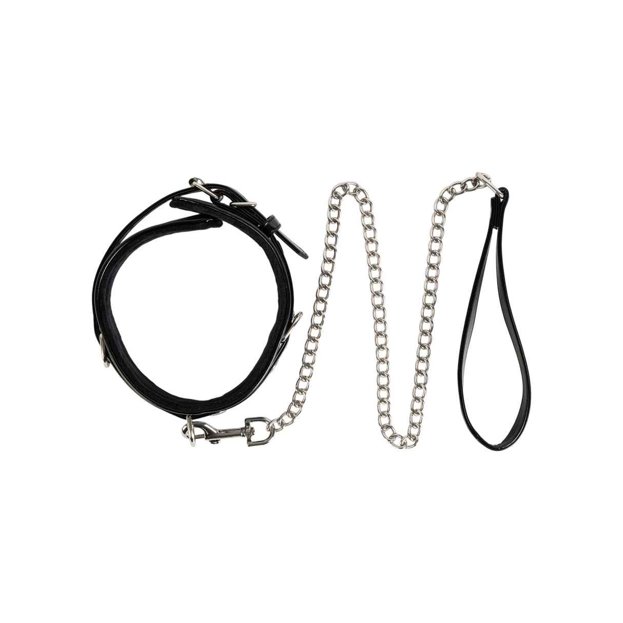 Miss Morgane Pearlescent Collar & Chain Leash | Adjustable & Elegant