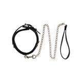 Miss Morgane Pearlescent Collar & Chain Leash | Adjustable & Elegant