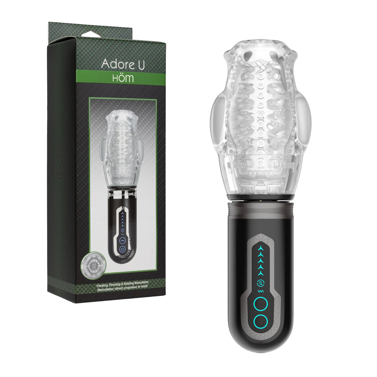 Vibrating, Thrusting & Rotating Masturbator