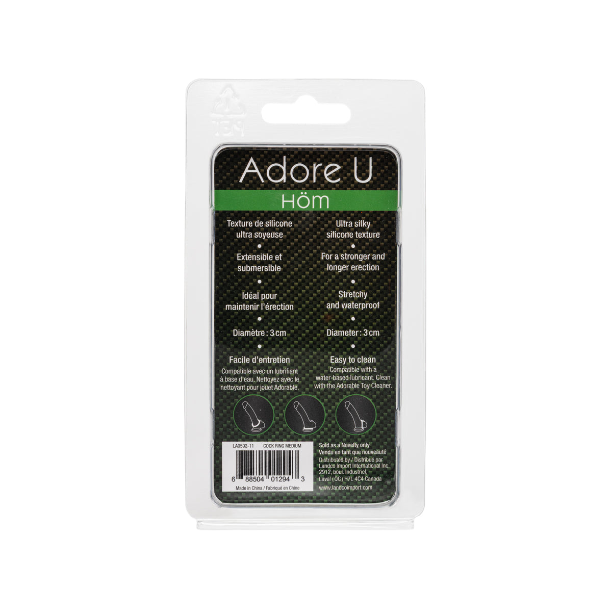 Adore U Höm Silicone Cock Ring