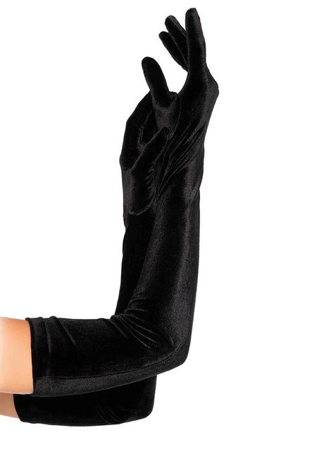 Velvet Opera Length Gloves Leg Avenue - Boutique Séduction