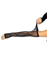 Leg Avenue - Spider Web Arm Warmer Gloves - Boutique Séduction