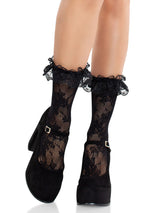 Blossom Lace Ankle Socks Leg Avenue - Boutique Séduction