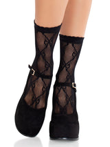 Leg Avenue - Bow Babe Ankle Socks - Boutique Séduction