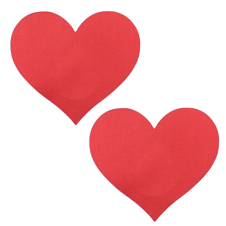 Heart Satin Pasties Seduction - Boutique Séduction