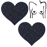 Glitter Heart Pasties Seduction - Boutique Séduction