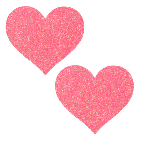 Glitter Heart Pasties Seduction - Boutique Séduction