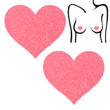 Glitter Heart Pasties Seduction - Boutique Séduction