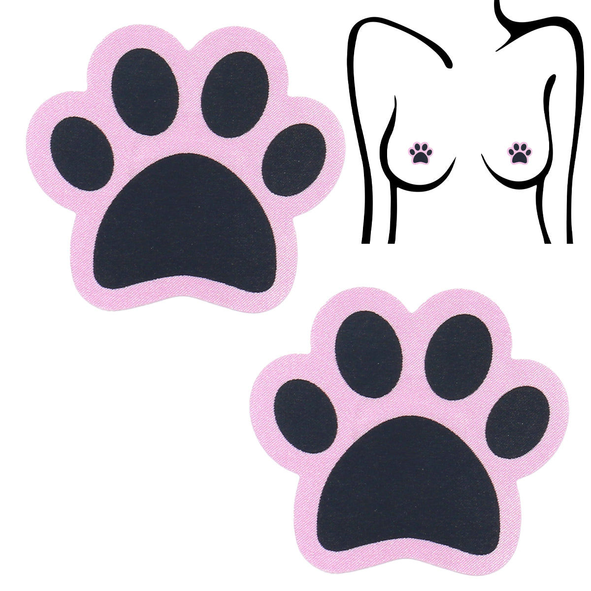 Satin Paws Pasties Seduction - Boutique Séduction