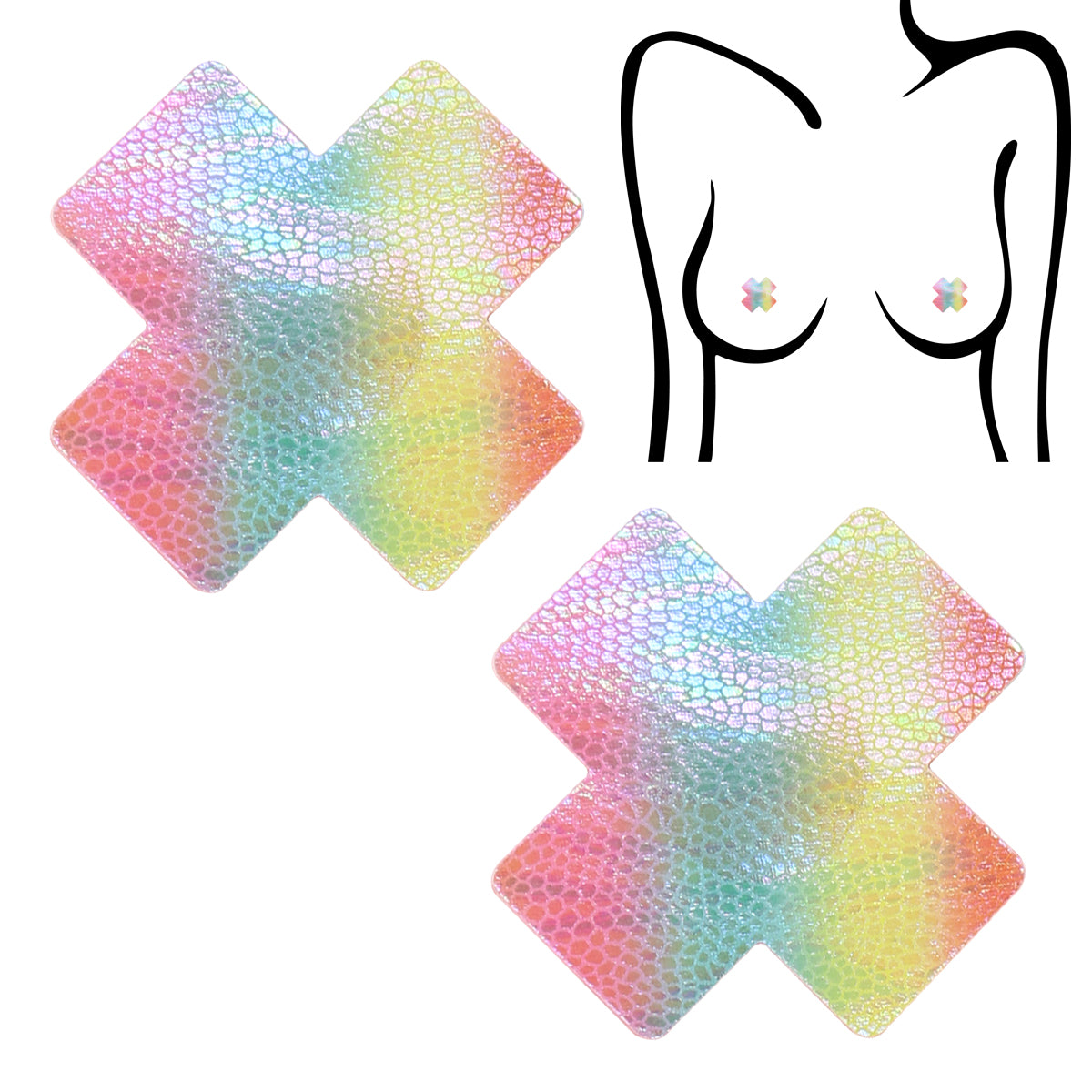 Snake Pattern X Pasties Seduction - Boutique Séduction