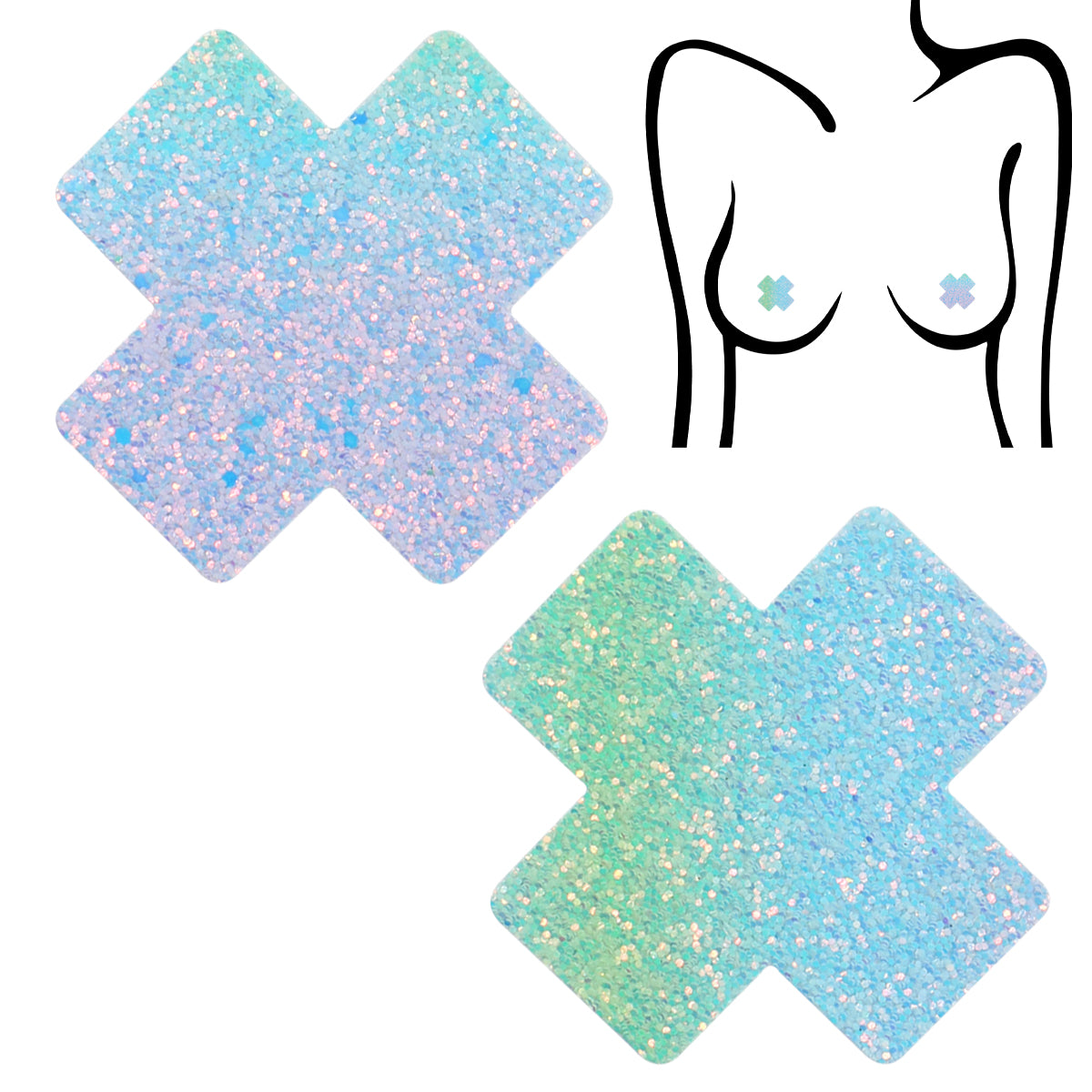 Chunky Glitter X Pasties Seduction - Boutique Séduction