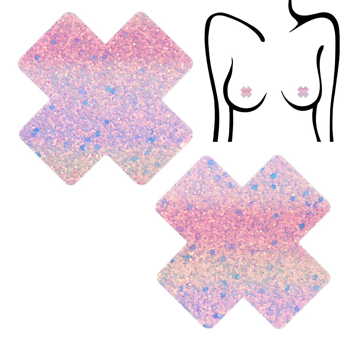 Chunky Glitter X Pasties Seduction - Boutique Séduction
