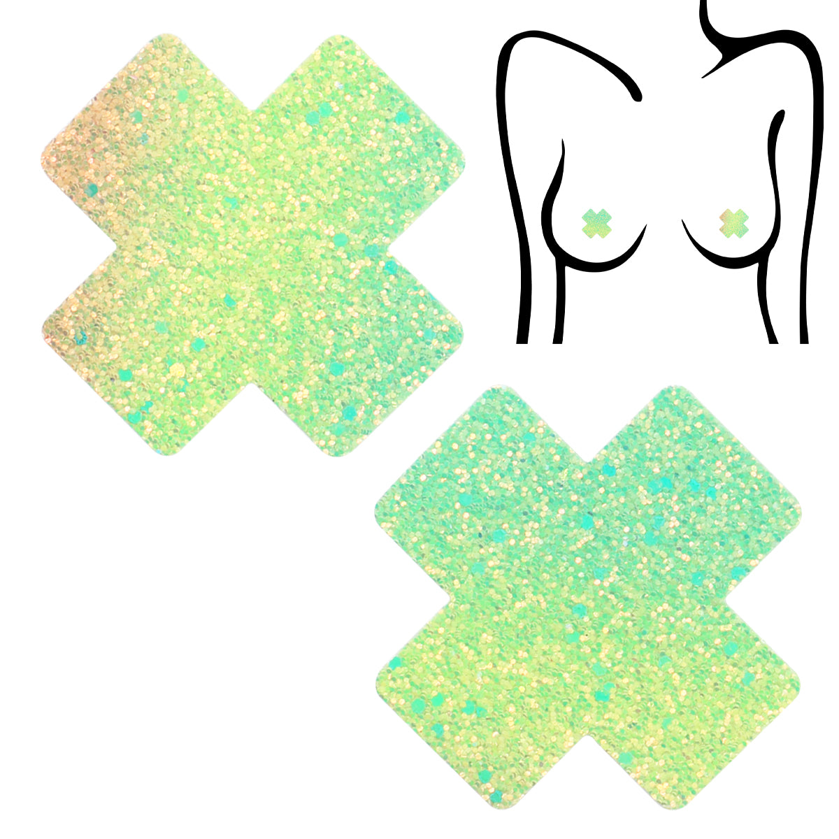 Chunky Glitter X Pasties Seduction - Boutique Séduction