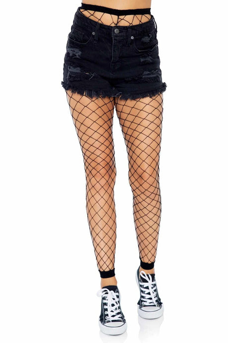 Leg Avenue - Fence Net Footless Tights - Boutique Séduction