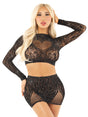 Wildest Dreams Crop Top and Skirt Set Leg Avenue - Boutique Séduction