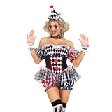 Darling Harlequin Clown Costume