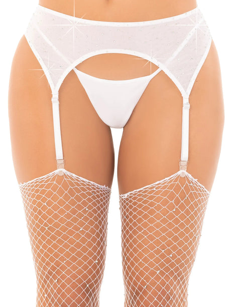 Rhinestone Garter Belt