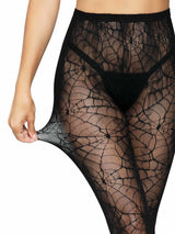 Leg Avenue - Spiderweb Lace Tights - Boutique Séduction