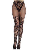 Dahlia Lace Tights Leg Avenue - Boutique Séduction