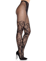Dahlia Lace Tights Leg Avenue - Boutique Séduction