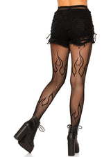 Leg Avenue - Flame Fishnet Tights - Boutique Séduction
