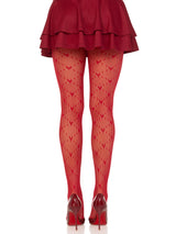 Leg Avenue - Valentina Heart Net Tights - Boutique Séduction