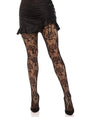 Leg Avenue - Wild Rose Net Tights - Boutique Séduction