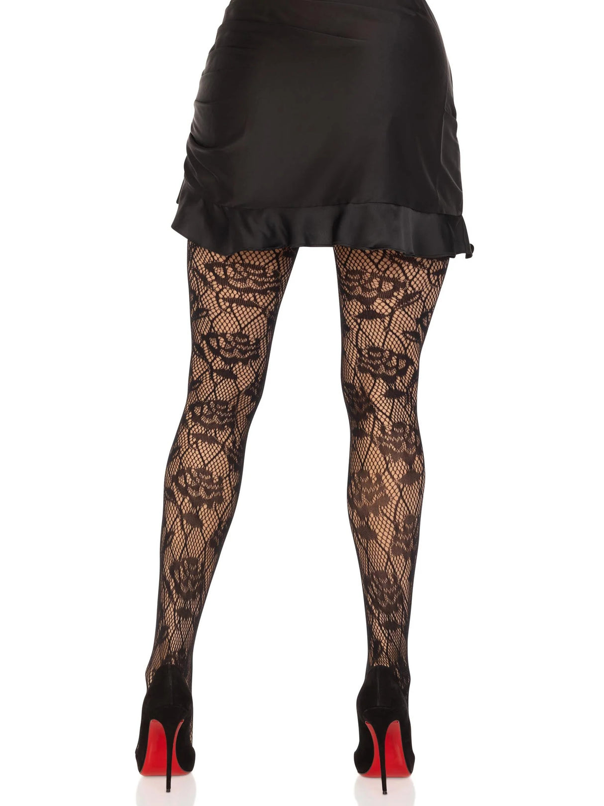 Leg Avenue - Wild Rose Net Tights - Boutique Séduction