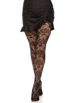 Leg Avenue - Wild Rose Net Tights - Boutique Séduction