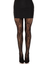 Garden Rose Lace Tights Leg Avenue - Boutique Séduction