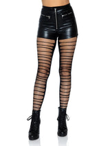 Leg Avenue - Lara Shredded Fishnet Tights - Boutique Séduction
