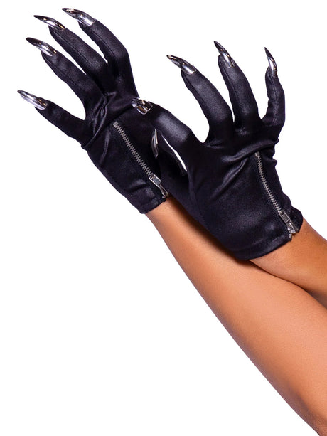 Leg Avenue - Zip-up Claw Gloves - Boutique Séduction