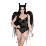 Dark Enchantress Chiffon Wings and Horn Headband