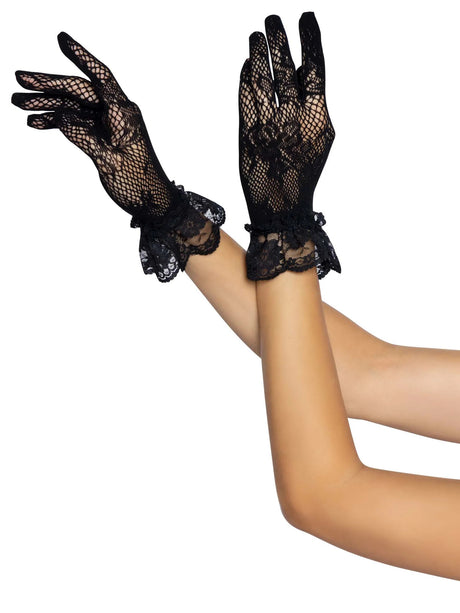Leg Avenue - Wrist Length Lace Gloves - Boutique Séduction