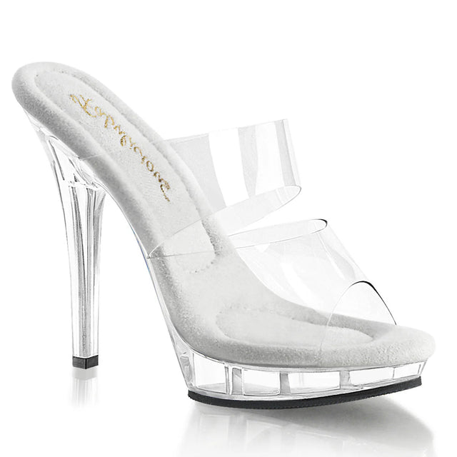 Pleaser Shoes - Two Band Slide Sandal 5" Heel - Boutique Séduction