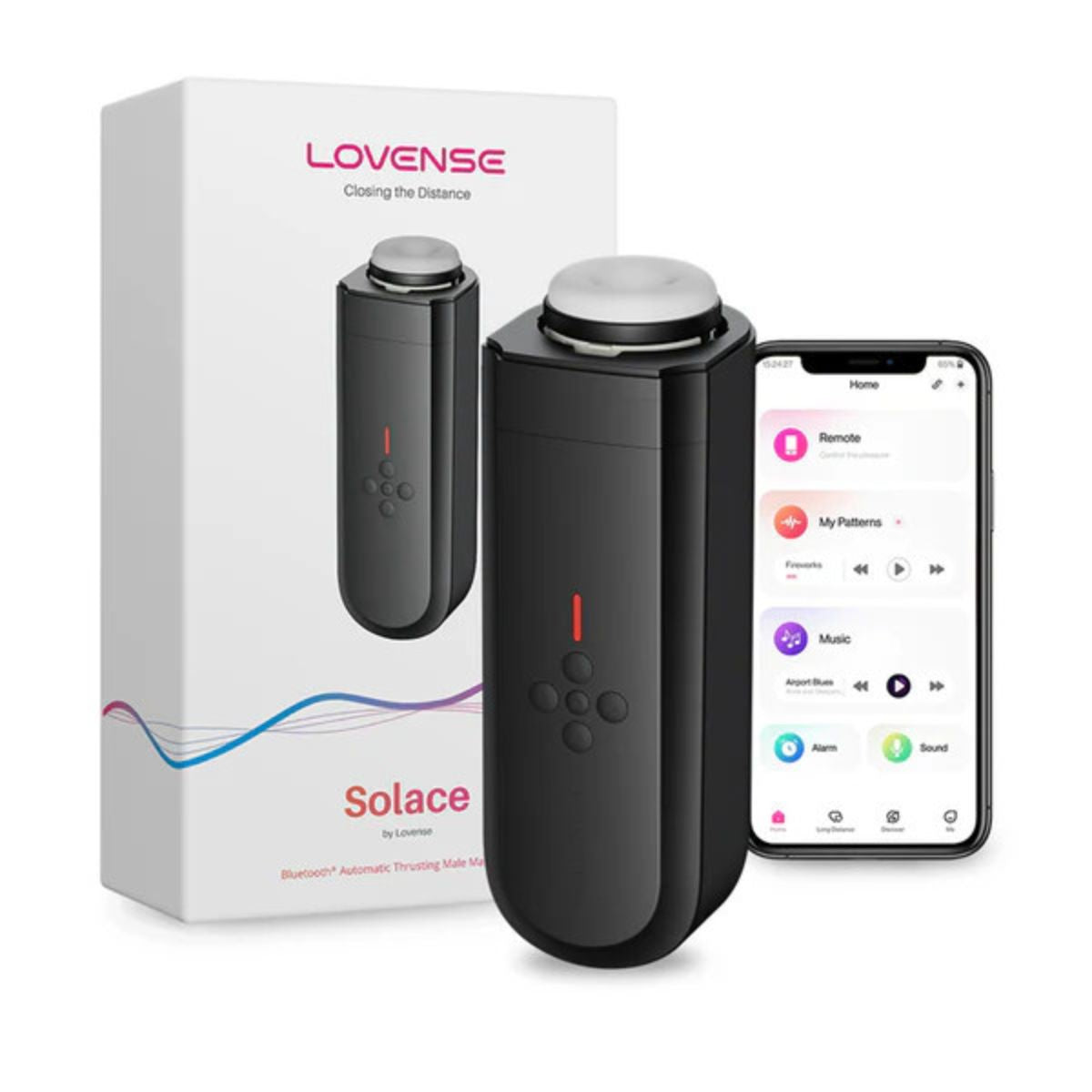Lovense - Solace Bluetooth Thrusting Male Masturbator - Boutique Séduction