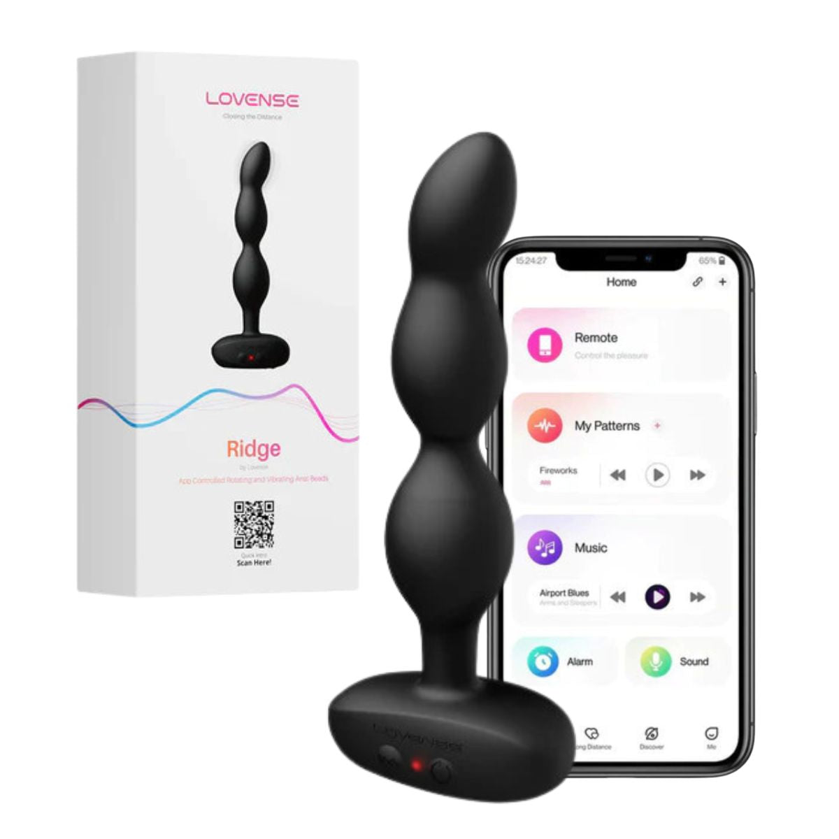 Lovense - Ridge Vibrating & Rotating Anal Beads - Boutique Séduction