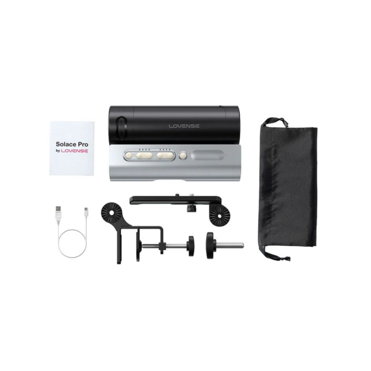Discover Lovense Solace Pro with AI sync, adjustable speed, hands-free design, realistic sleeve, app control, and long battery life.