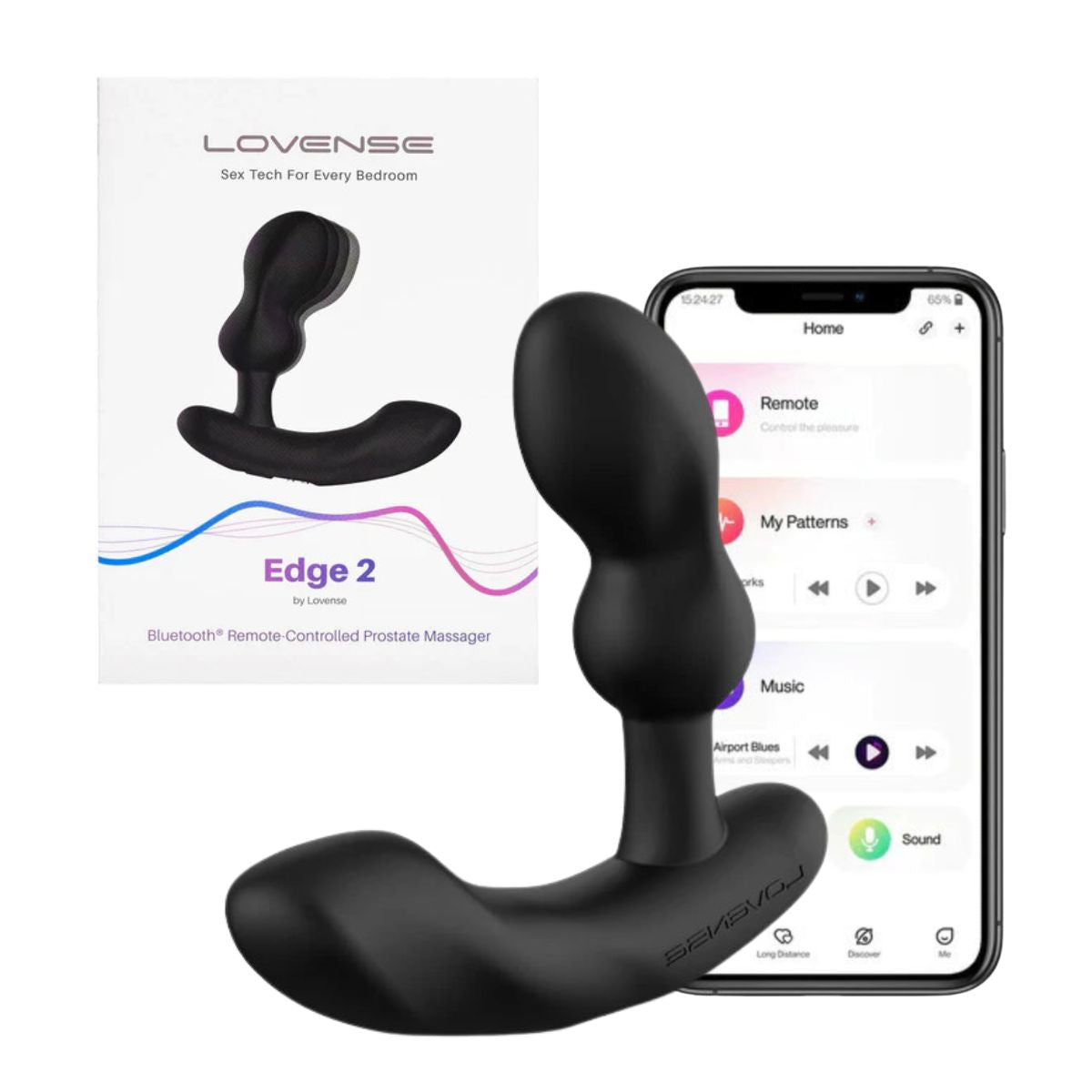 Lovense - Edge 2 Bluetooth Prostate Massager - Boutique Séduction