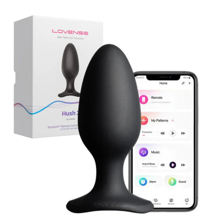 Lovense - Hush 2 Vibrating Remote-Controlled Butt Plug - Boutique Séduction