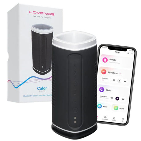 Lovense - Calor Bluetooth Depth-Controlled Male Masturbator - Boutique Séduction
