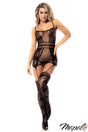 Mapalé - Lace & Fishnet Garter Dress - Boutique Séduction