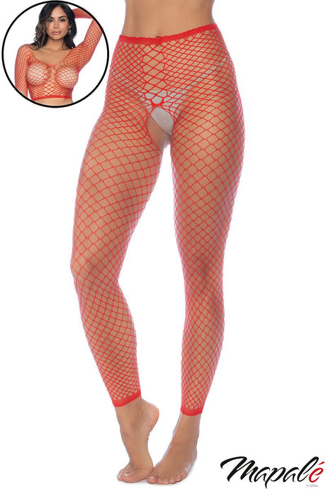 Footless Pantyhose W/Open Crotch Mapalé - Boutique Séduction
