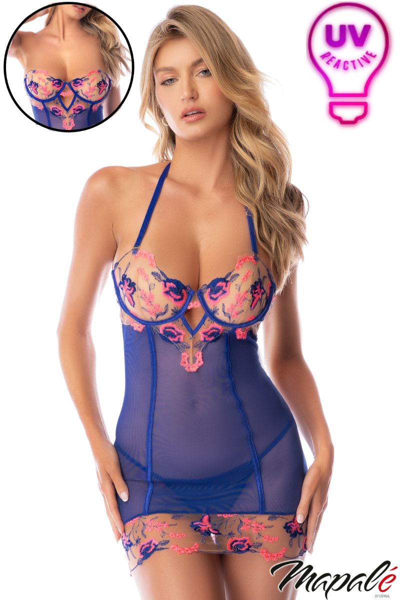 Sapphire Poetry Lace Babydoll