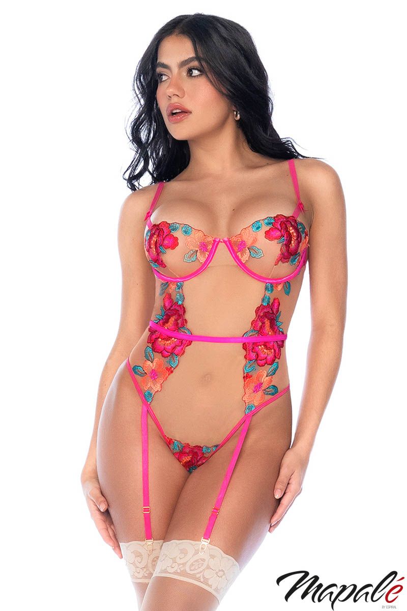 Mapalé - Sheer Lace Teddy - Boutique Séduction